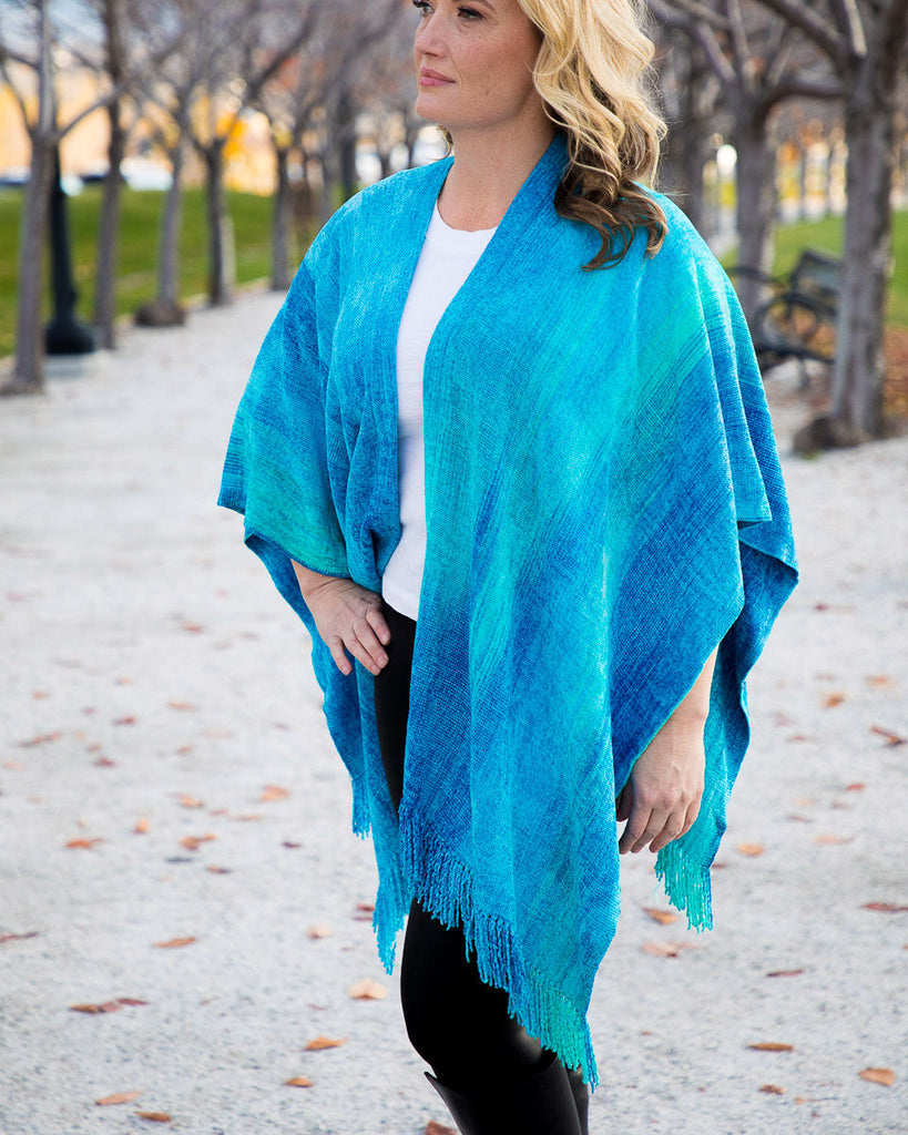 turquoise capelet